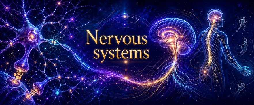 134 - Nervous systems — integration, command and organized response Nervous system showing signals, integration, motor command and organized response.