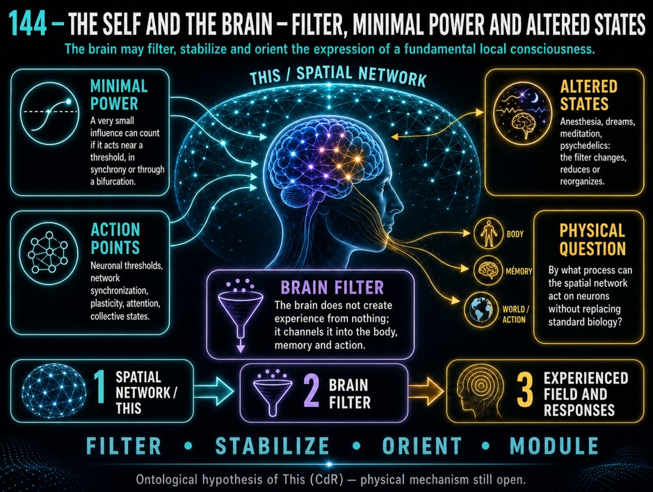 144 - CELA and the Brain — Filter, Minimal Power and Altered States CELA and the brain, filter, minimal power and altered states.
